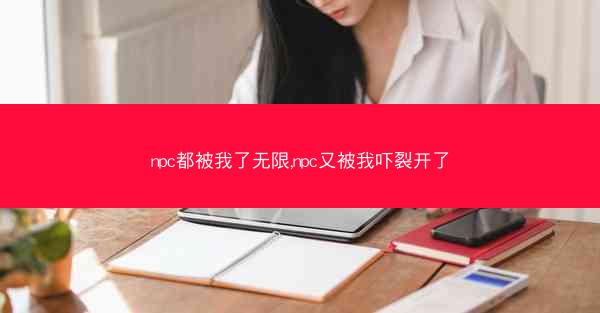 npc都被我了无限,npc又被我吓裂开了