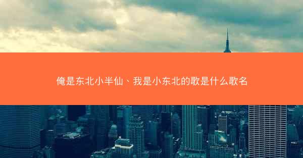 俺是东北小半仙、我是小东北的歌是什么歌名