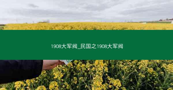 1908大军阀_民国之1908大军阀