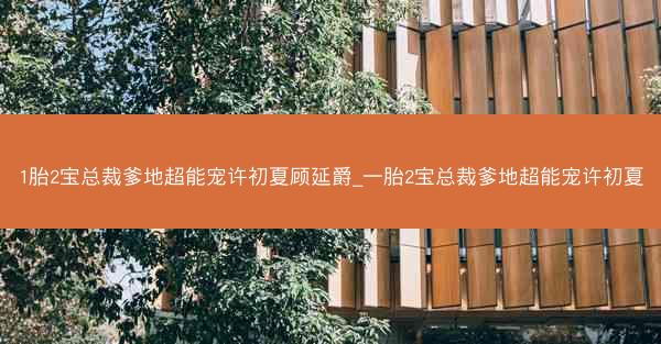 1胎2宝总裁爹地超能宠许初夏顾延爵_一胎2宝总裁爹地超能宠许初夏