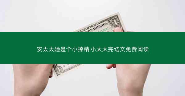 安太太她是个小撩精,小太太完结文免费阅读
