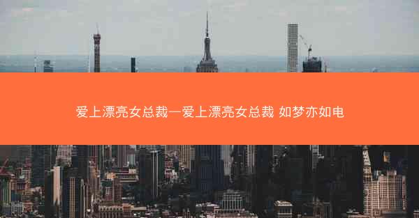 爱上漂亮女总裁—爱上漂亮女总裁 如梦亦如电