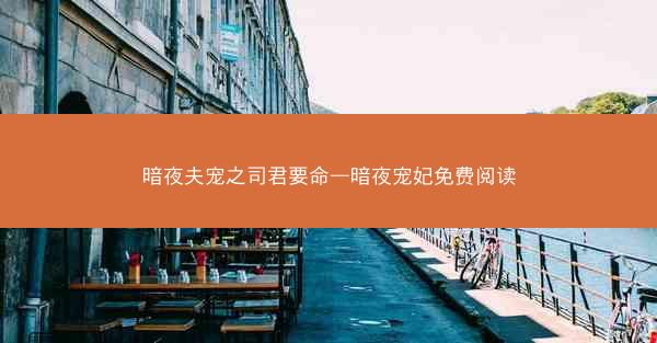 暗夜夫宠之司君要命—暗夜宠妃免费阅读