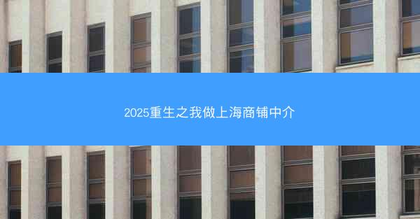 2025重生之我做上海商铺中介