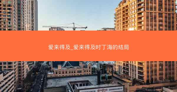 爱来得及_爱来得及时丁海的结局