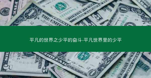 平凡的世界之少平的奋斗-平凡世界里的少平