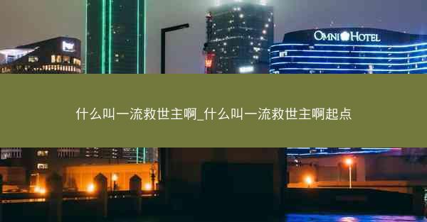 什么叫一流救世主啊_什么叫一流救世主啊起点