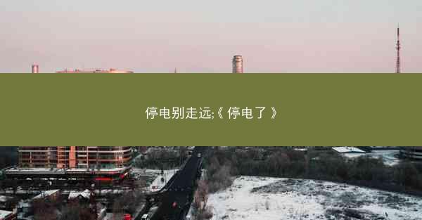 停电别走远;《停电了》