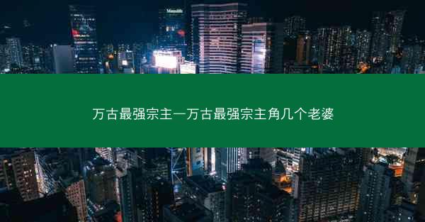 万古最强宗主—万古最强宗主角几个老婆