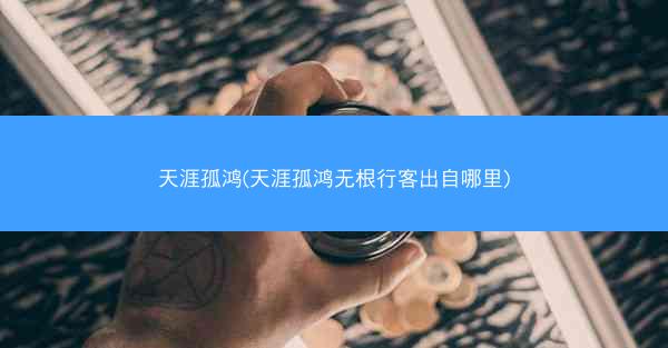 天涯孤鸿(天涯孤鸿无根行客出自哪里)