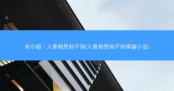 宋小姐，入骨相思知不知(入骨相思知不知穿越小说)
