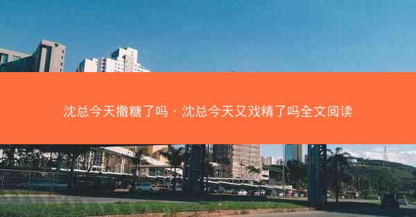 沈总今天撒糖了吗、沈总今天又戏精了吗全文阅读
