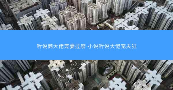 听说商大佬宠妻过度-小说听说大佬宠夫狂