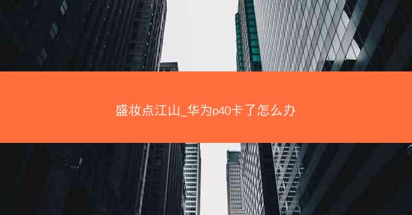 盛妆点江山_华为p40卡了怎么办