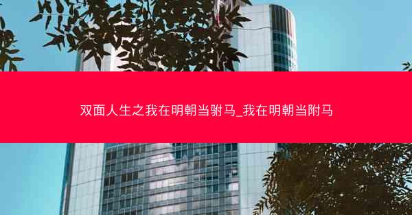 双面人生之我在明朝当驸马_我在明朝当附马