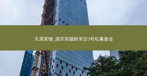 天源笑傲_源弈笑傲新常态3号私募基金