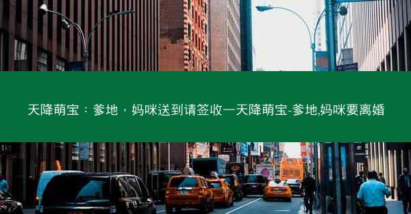 天降萌宝：爹地，妈咪送到请签收—天降萌宝-爹地,妈咪要离婚